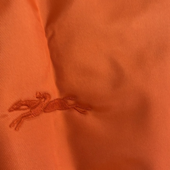 Longchamp Le Pliage Tote Bag, M Top Handle Orange Handbag New Retail $205 - Picture 10 of 16